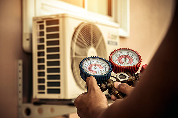 Professional Hvac technician working in Larimer, PA